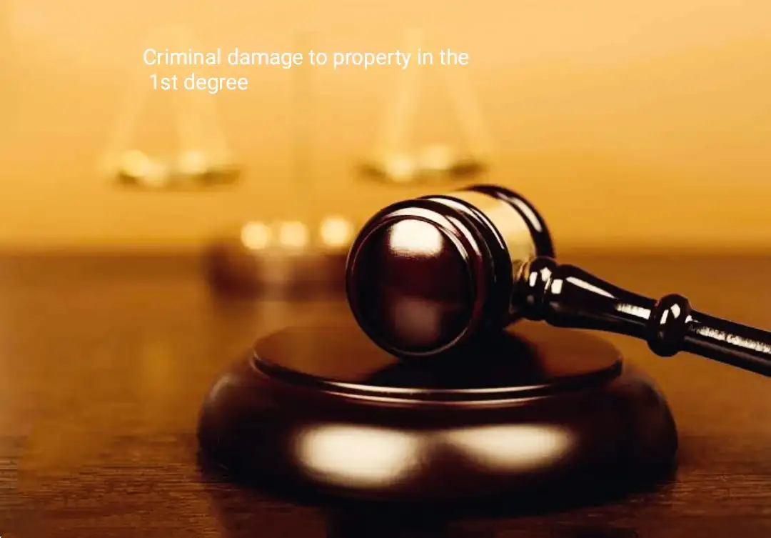Criminal damage to property in the first degree